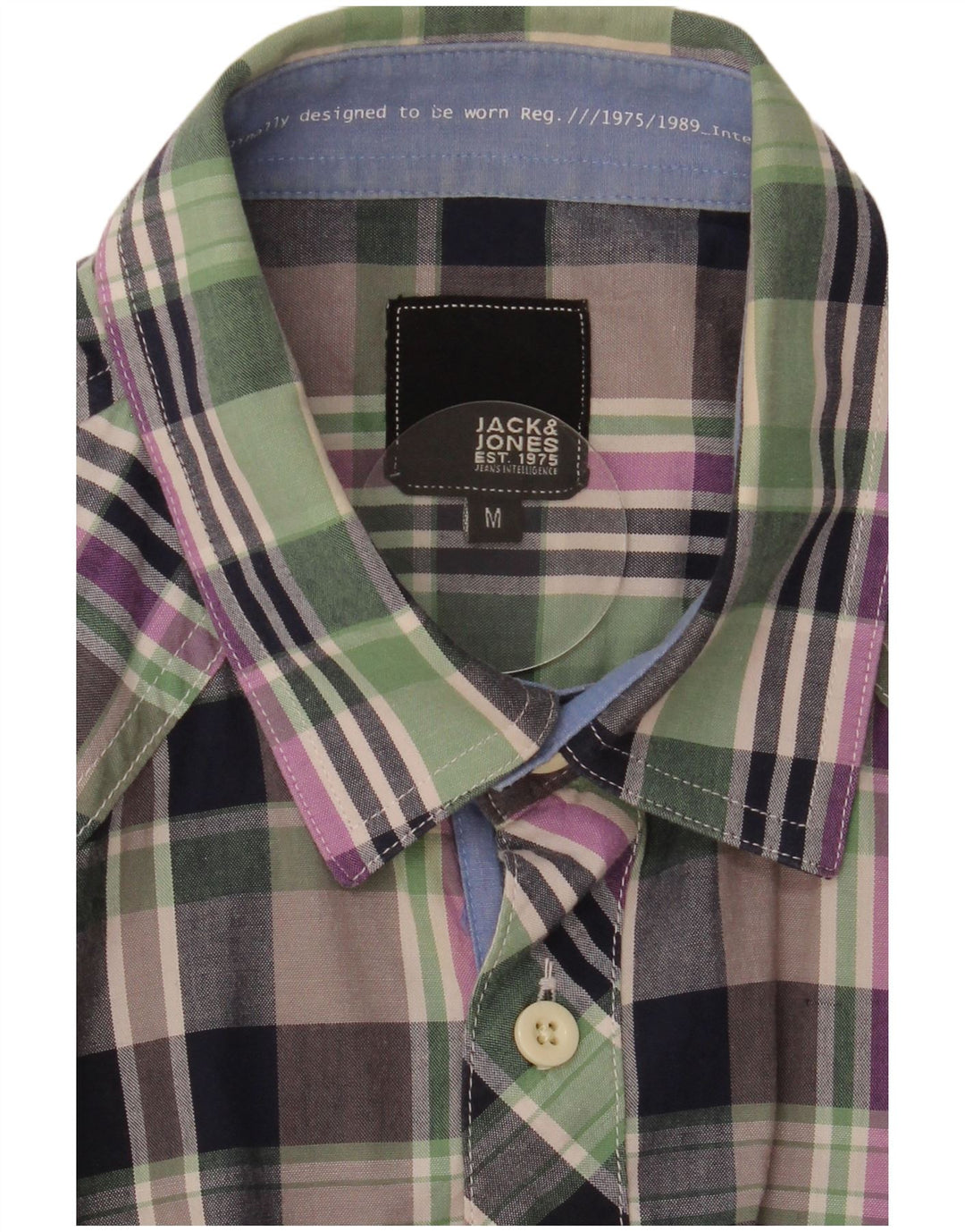 JACK & JONES Camisa Manga Corta Hombre Medium Multicolor Checks