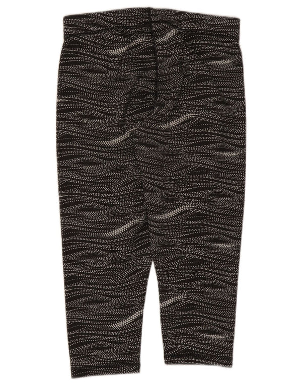 Puma Leggings capri para mujer UK 44 Poliéster a rayas negras medianas