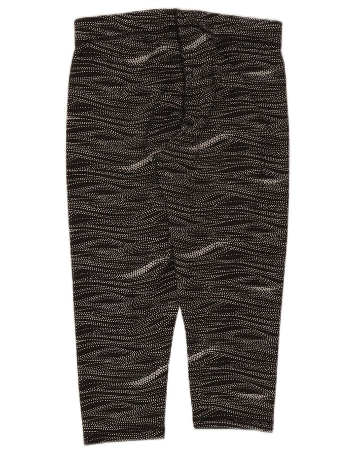 Puma Leggings capri para mujer UK 44 Poliéster a rayas negras medianas