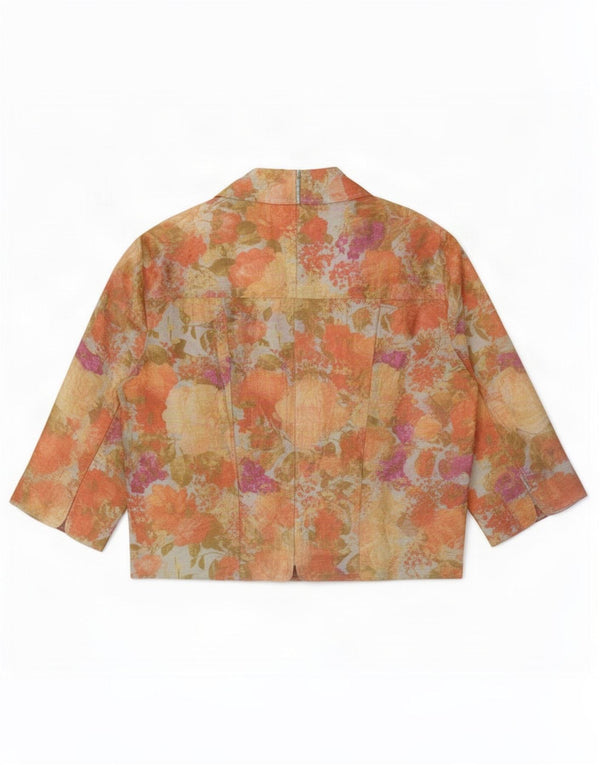 Diario Blusa de manga 3/4 para mujer UK 40 Mediana Multicolor Floral