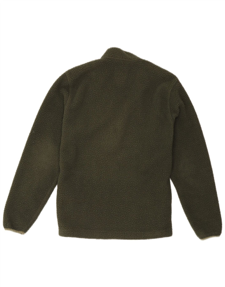 Timberland - Jersey de forro polar con cuello y cremallera para hombre, poliéster verde pequeño