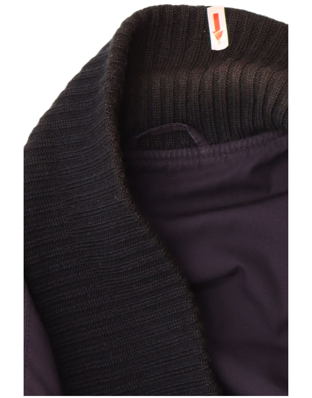 Vintage hombres doble pecho cardigan suéter IT 48 azul marino medio