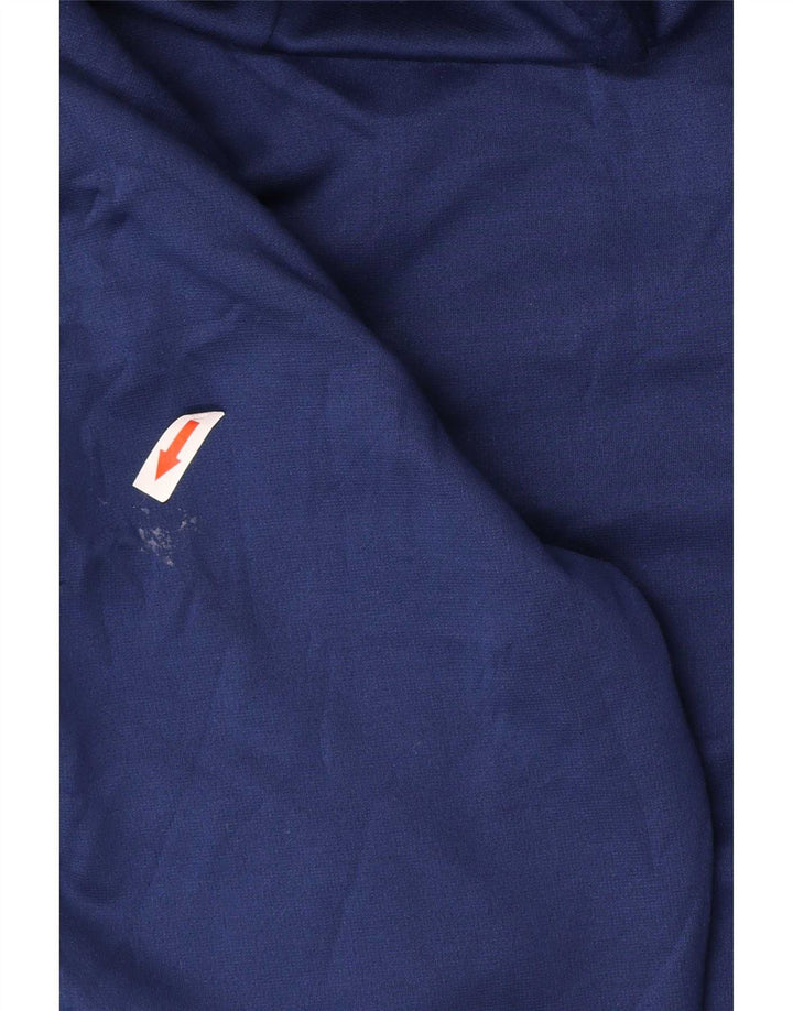 Nike Mens Dri Fit Zip Sudadera con capucha suéter pequeño azul marino poliéster