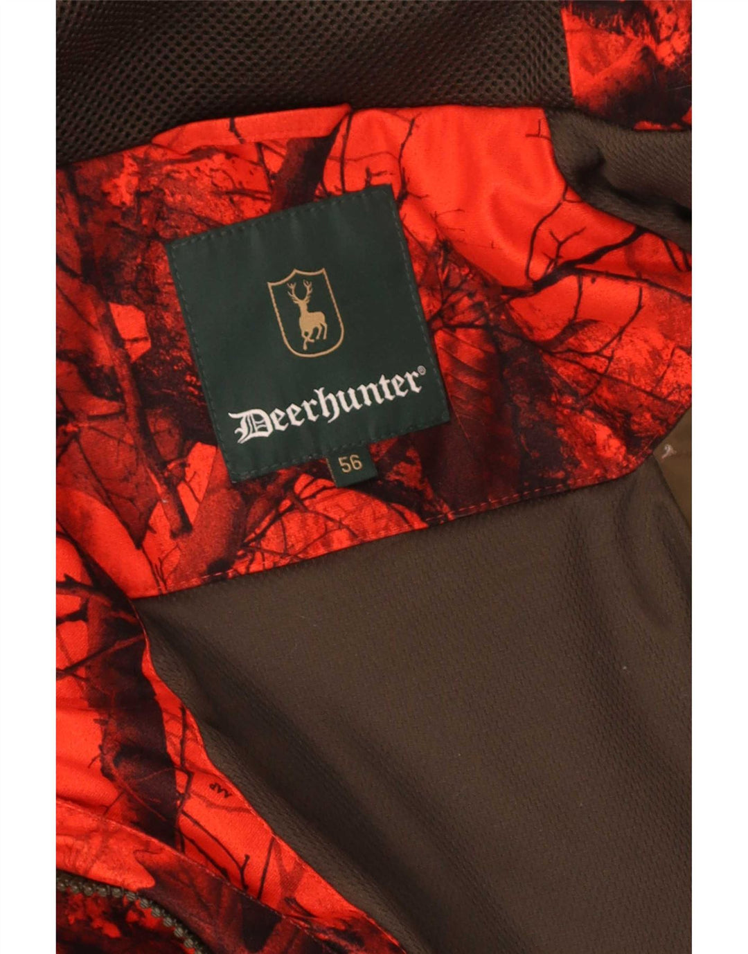 Deerhunter Chaqueta cortavientos con capucha para hombre EU 56 3XL Camuflaje rojo