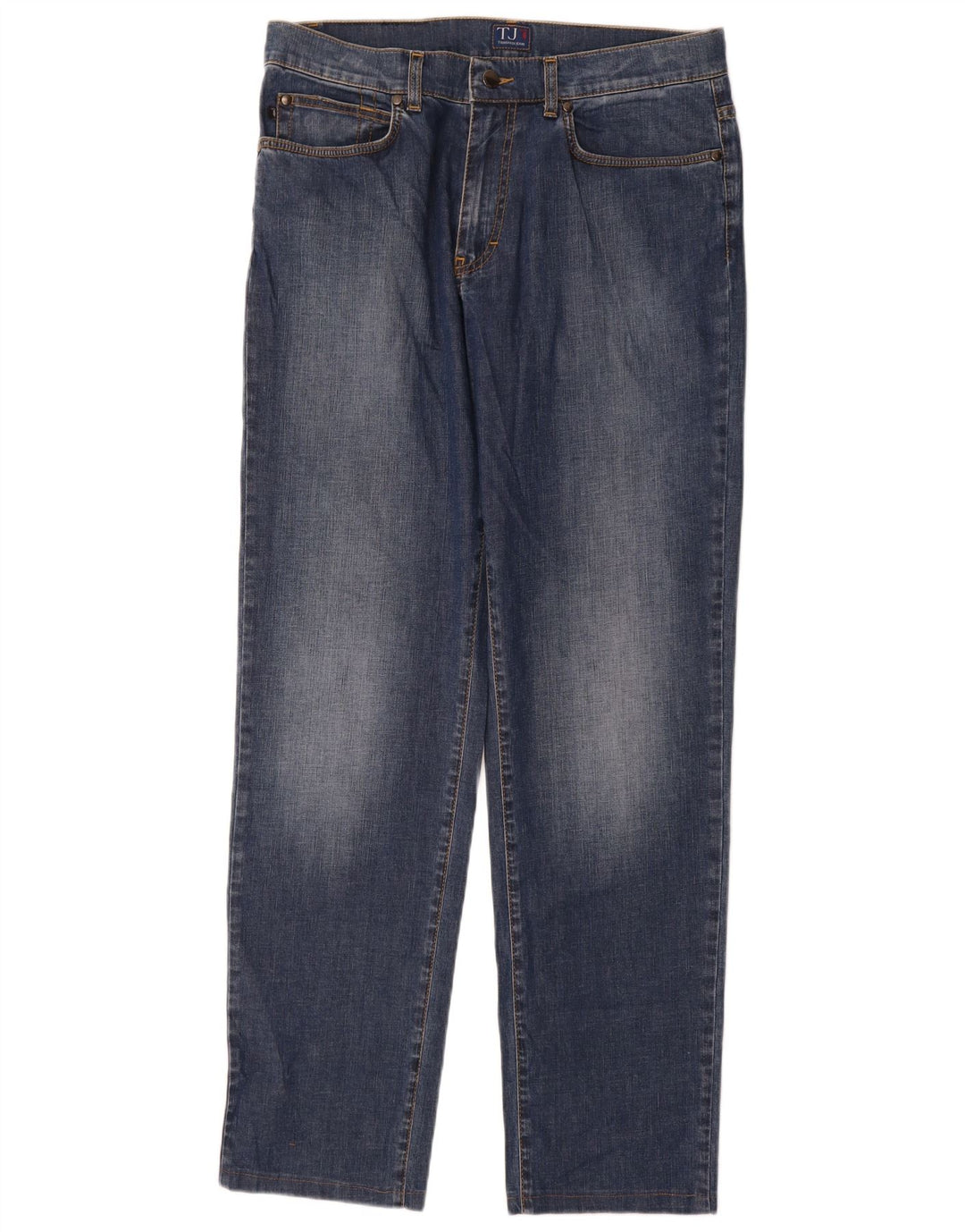 Vaqueros Trussardi Mujer Rectos W35 L32 Azul Algodón