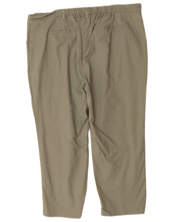 Marks & Spencer Pantalones Cortos para Mujer UK 20 2XL W40 L25 Algodón Caqui
