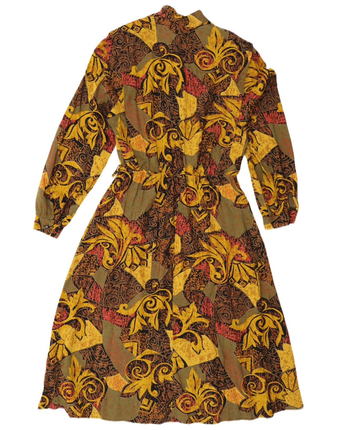 Vintage mujer Maxi vestido Reino Unido 16 grande multicolor Paisley