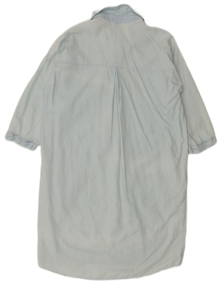 Whistles Vestido camisero holgado para mujer, talla 40, algodón azul pequeño