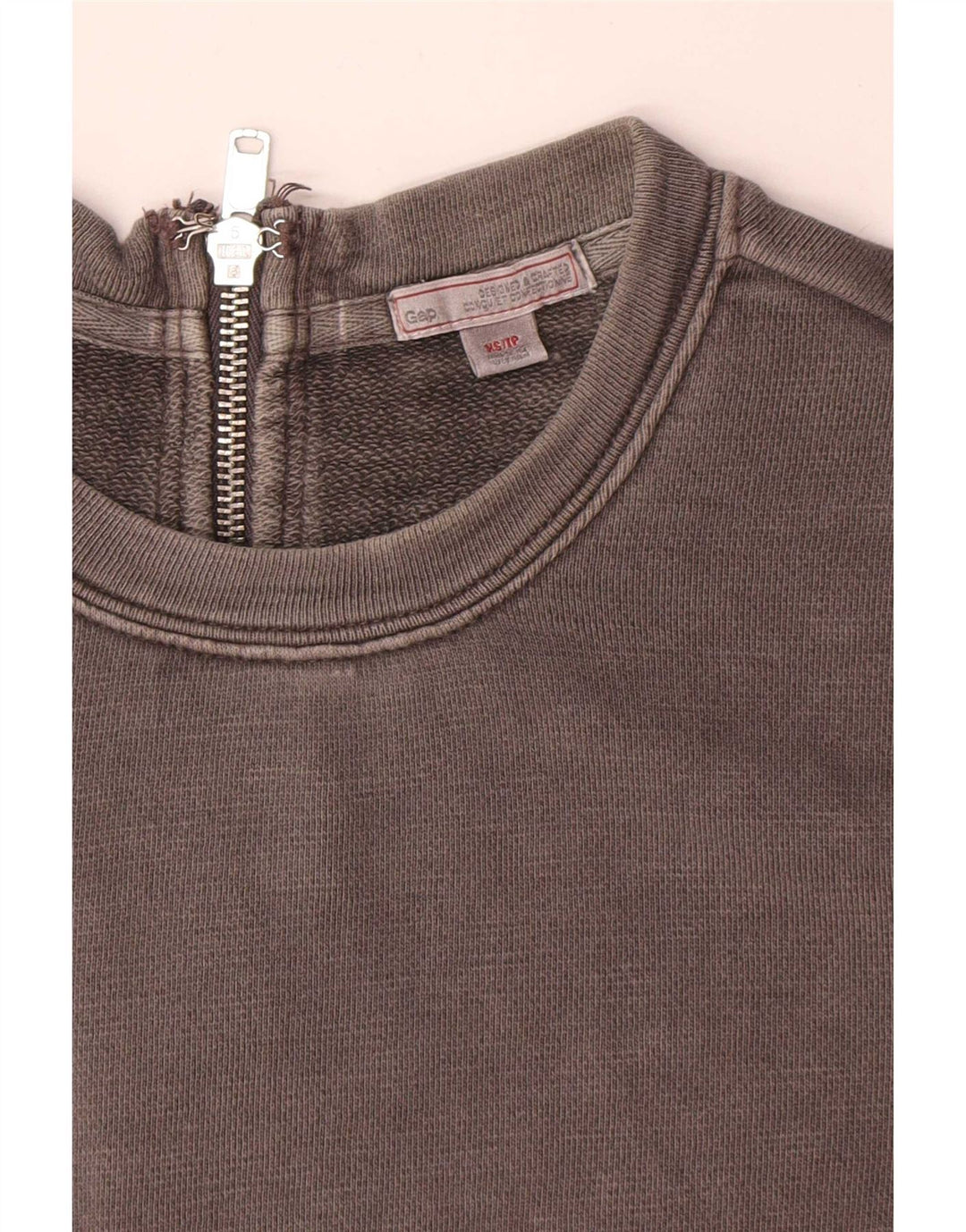 Gap Vestido básico de manga larga para mujer UK 6 XS Algodón gris