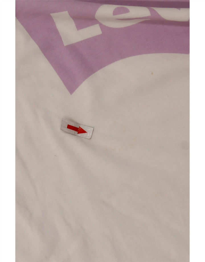 LEVI'S Camiseta gráfica para mujer Top UK 10 Small White