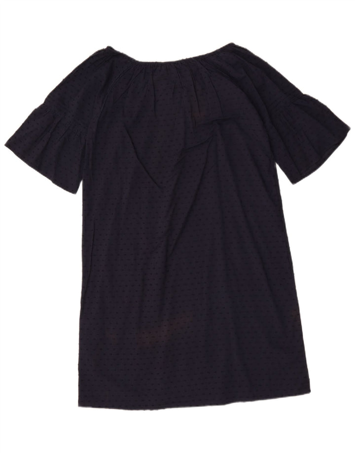 Crew Clothing Vestido recto para mujer UK 40 Mediano Azul marino manchado