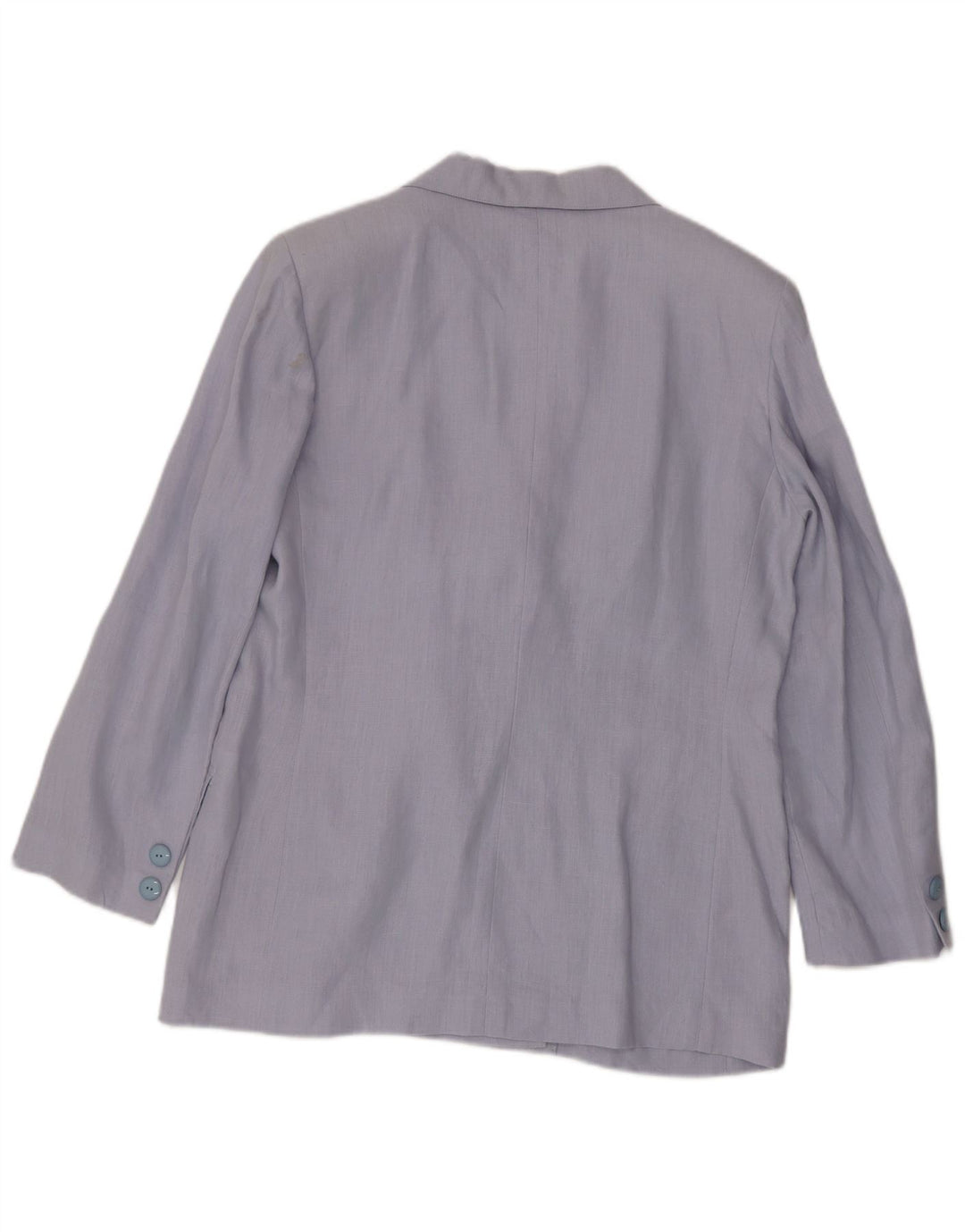 Vintage mujer doble pecho Blazer chaqueta Reino Unido 14 azul grande
