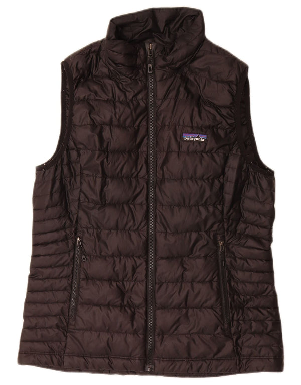 Chaleco acolchado Patagonia para mujer UK 40 Mediano Poliéster negro