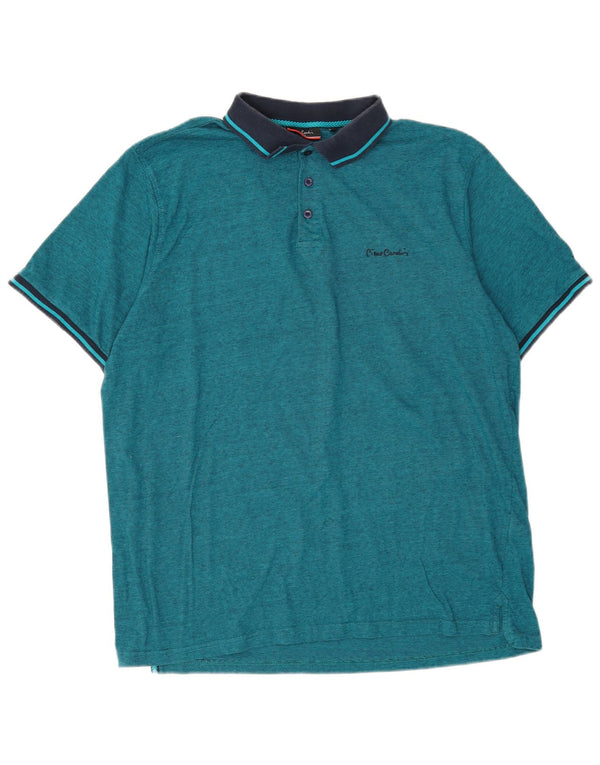 Pierre Cardin Polo De Corte Regular Para Hombre 3XL Algodón Color Block Azul