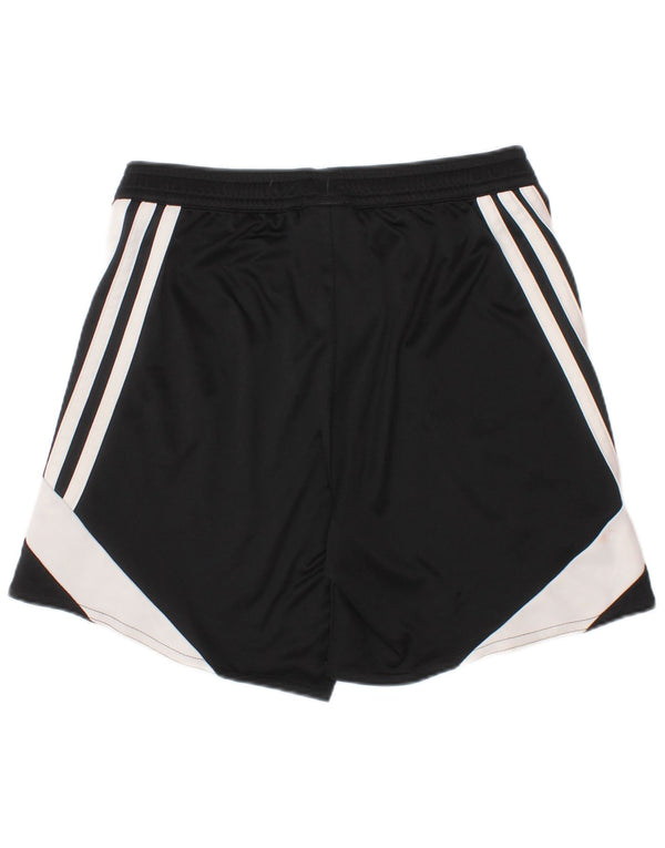 Adidas Boys Climalite Sport Shorts 7-8 años Pequeño Negro Colorblock