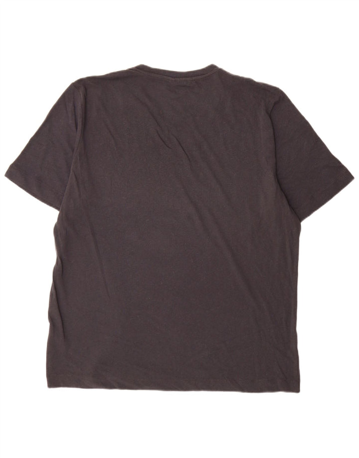 Massimo Dutti Camiseta Hombre Top 2XL Gris Lino