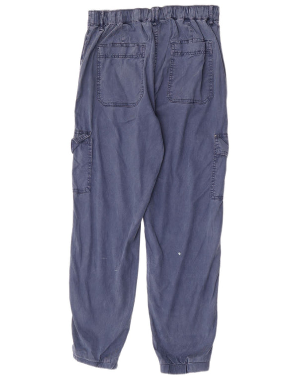 Marks & Spencer Pantalones tipo cargo para mujer UK 10 Small W26 L28 Azul marino