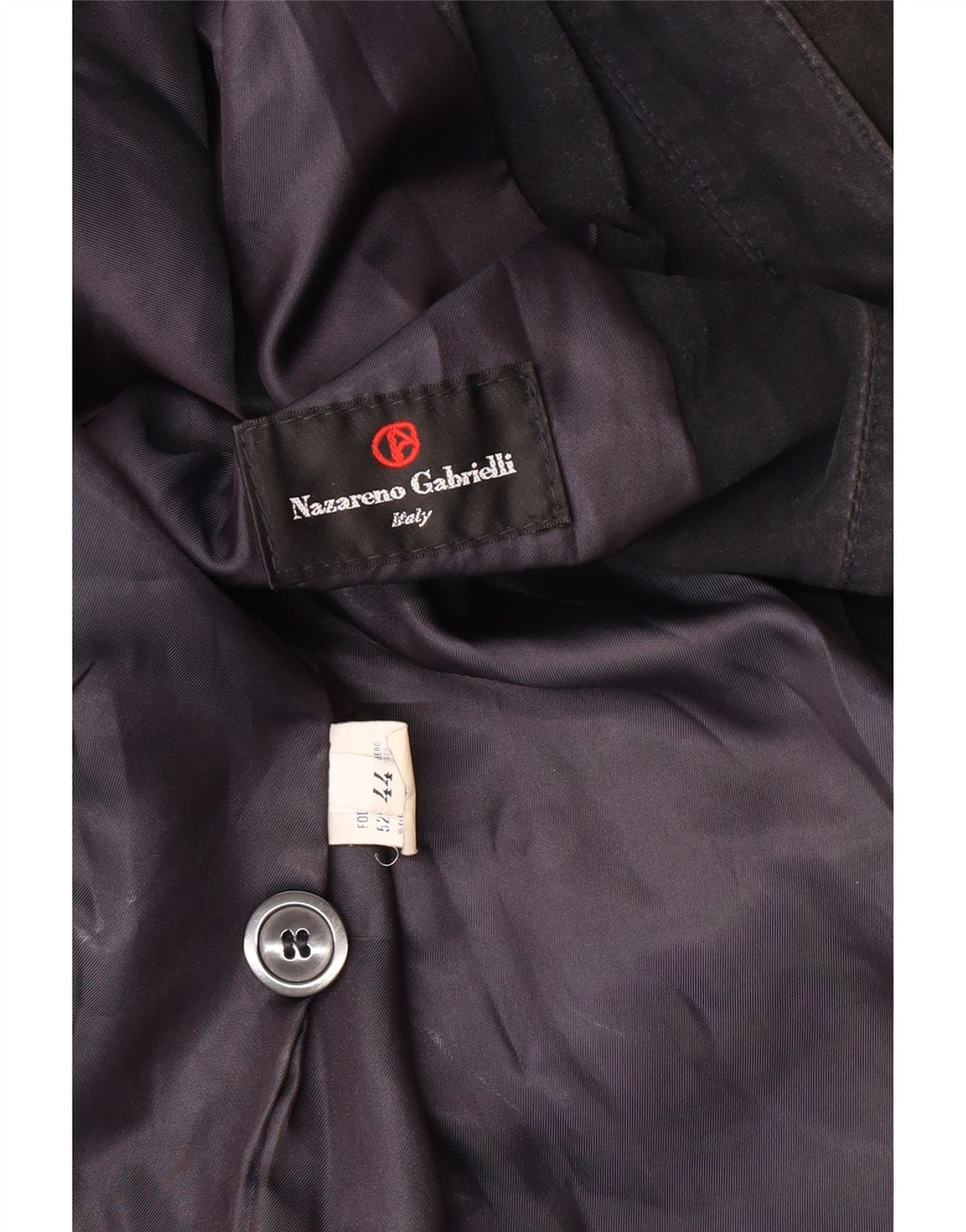 Nazareno Gabrielli Chaqueta de ante para mujer IT 44 Medium Azul marino