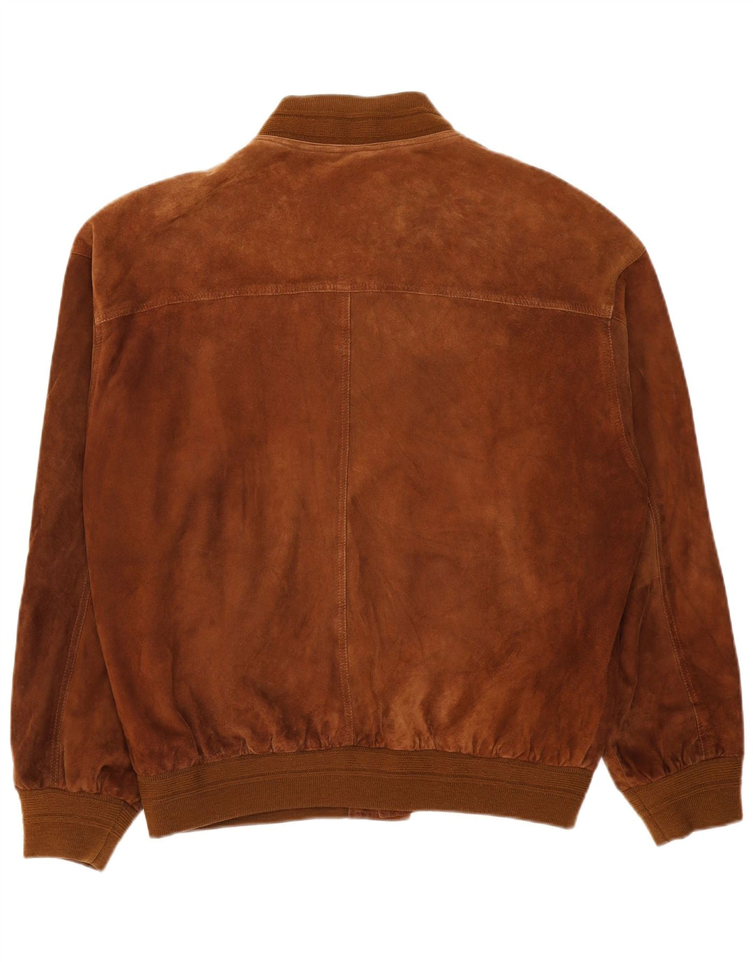 Vintage hombres bombardero ante chaqueta IT 58 4XL cuero marrón