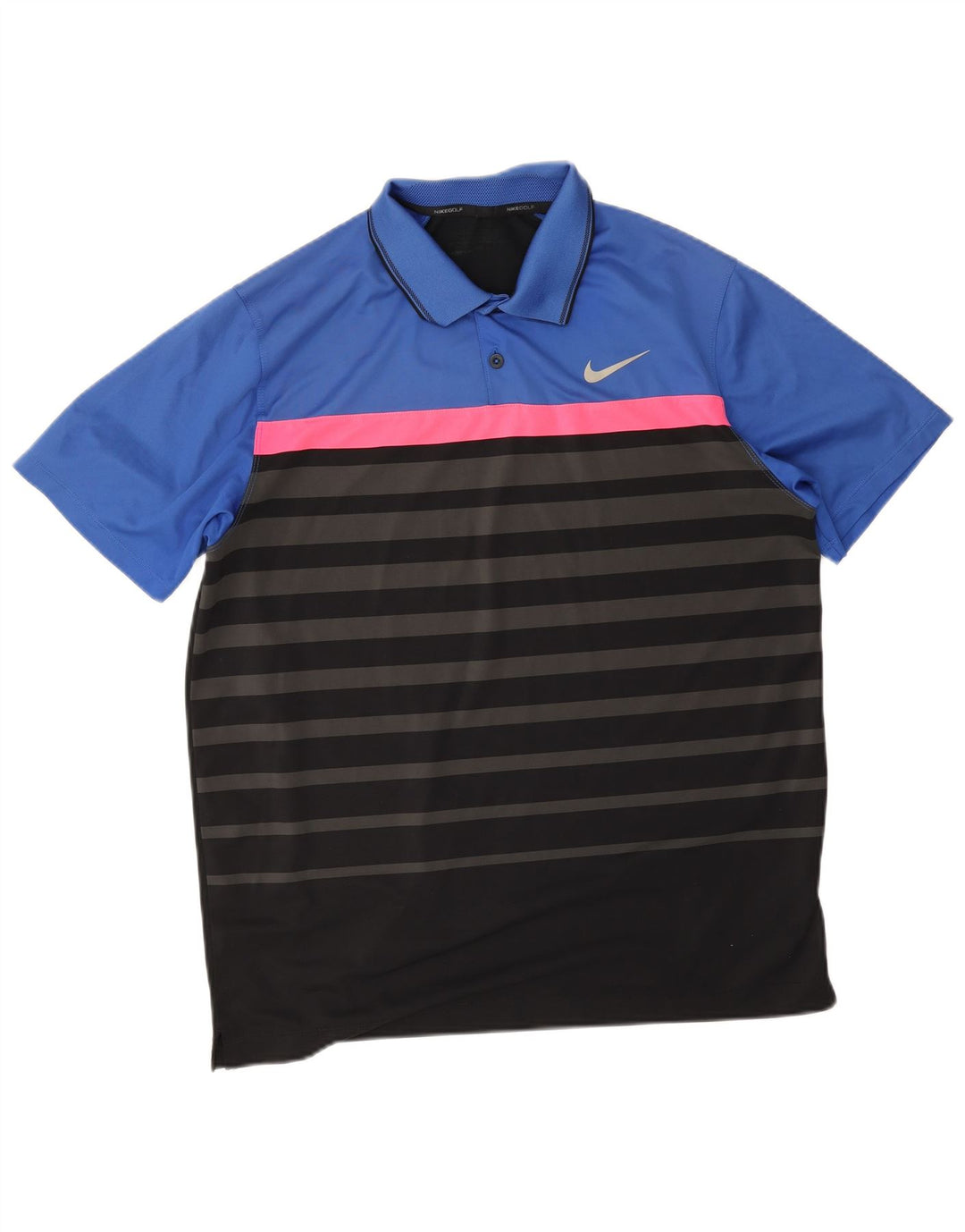 Nike Polo para hombre, talla grande, multicolor, a rayas