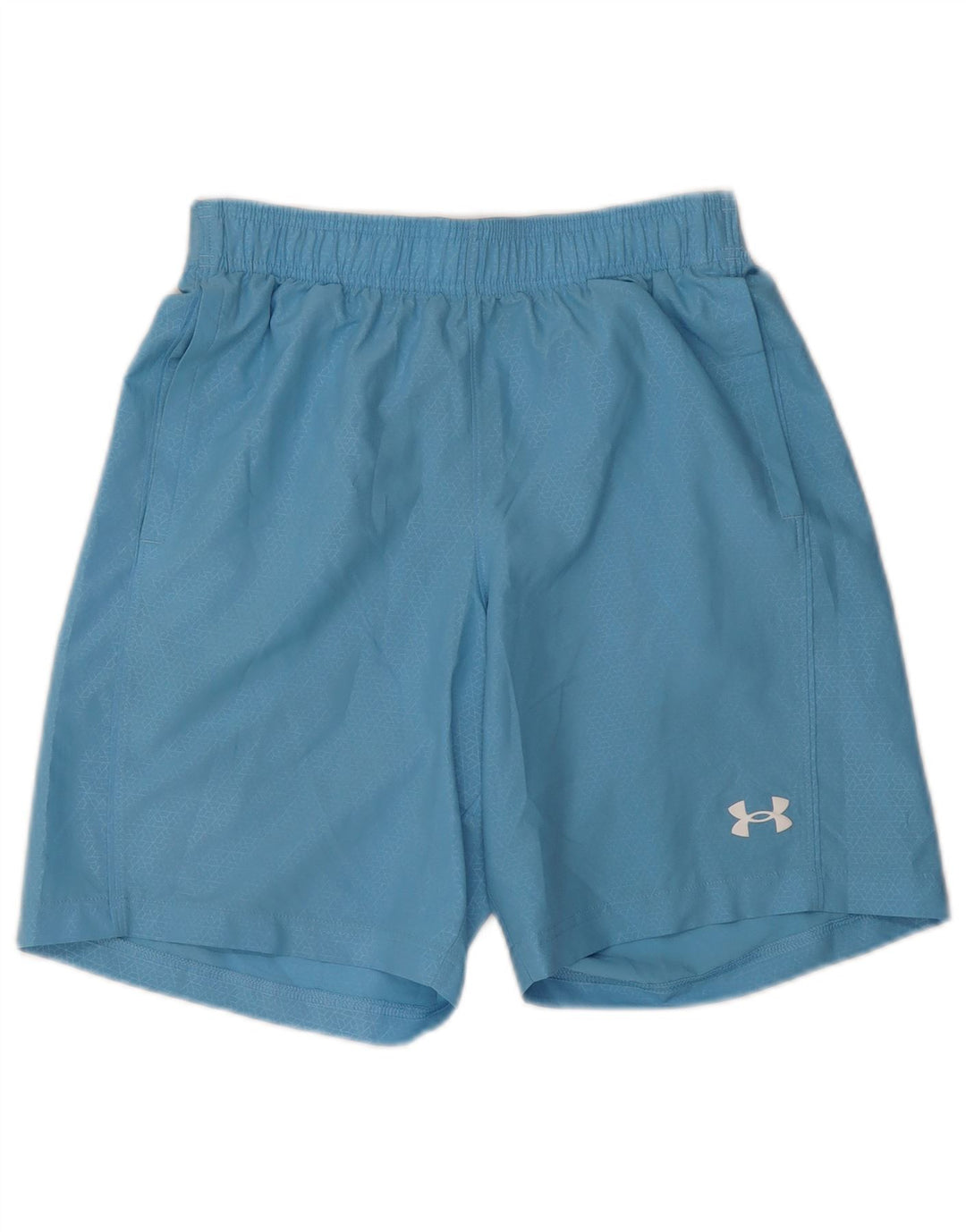 Under Armour Shorts deportivos gráficos para hombre Poliéster geométrico azul pequeño