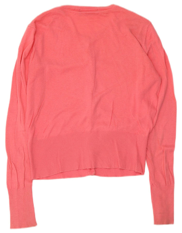 Oasis - Cárdigan para mujer, talla 10, algodón rosa pequeño