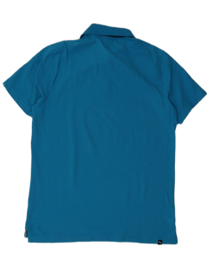 Polo Puma Hombre Azul Grande