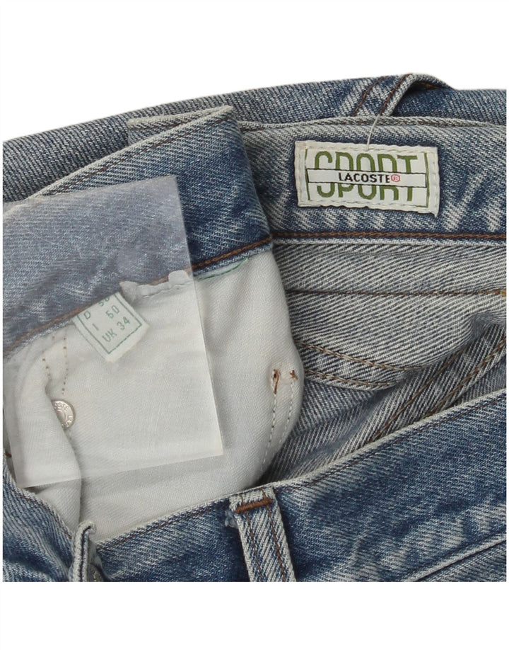 LACOSTE Vaqueros rectos para hombre W34 L34 Azul