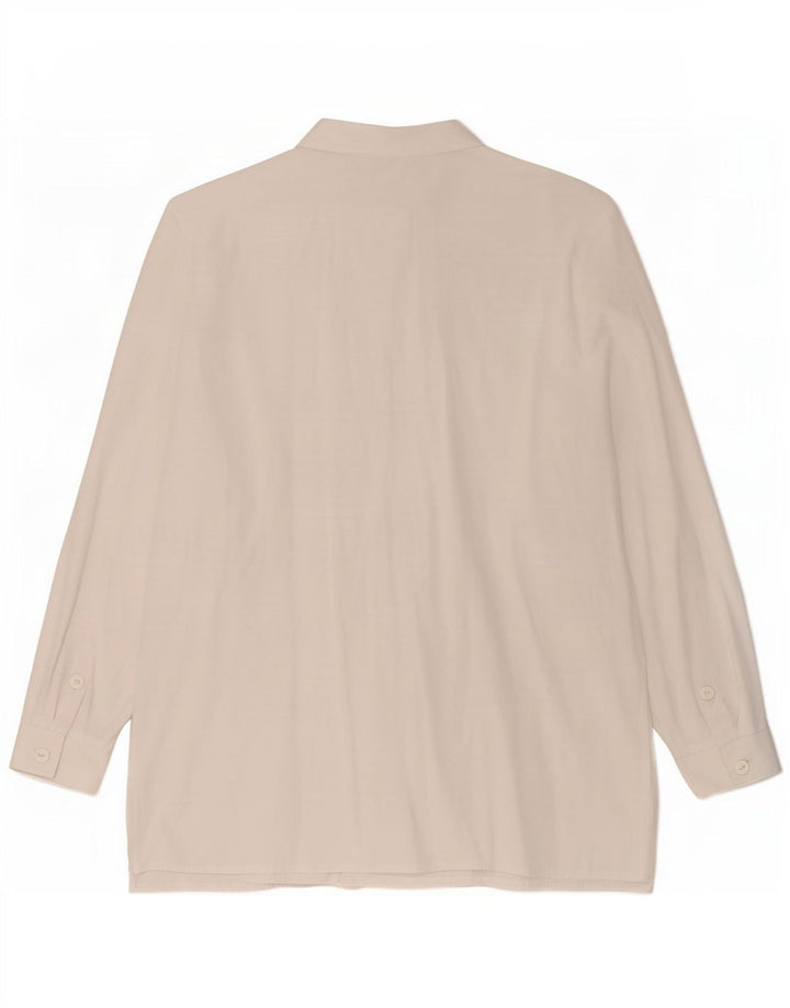 Vintage mujer camisa Reino Unido 16 grande blanco