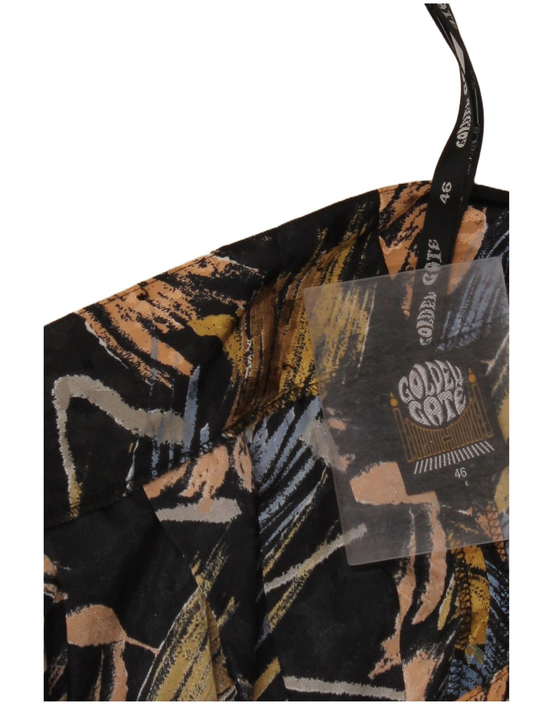 GOLDEN GATE Pantalones cortos de cintura alta para mujer EU 46 XL W34 L20 Negro