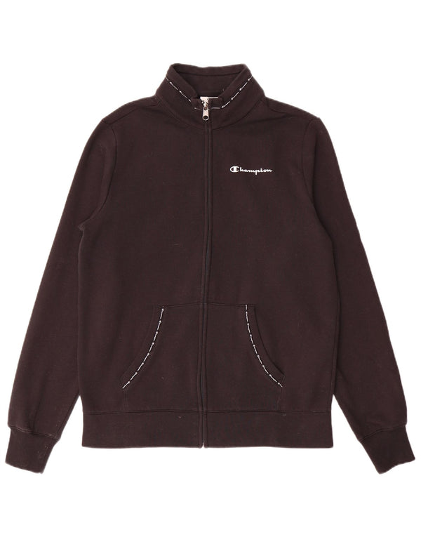 Champion Chaqueta de chándal gráfica para mujer UK 40 Grande Algodón negro