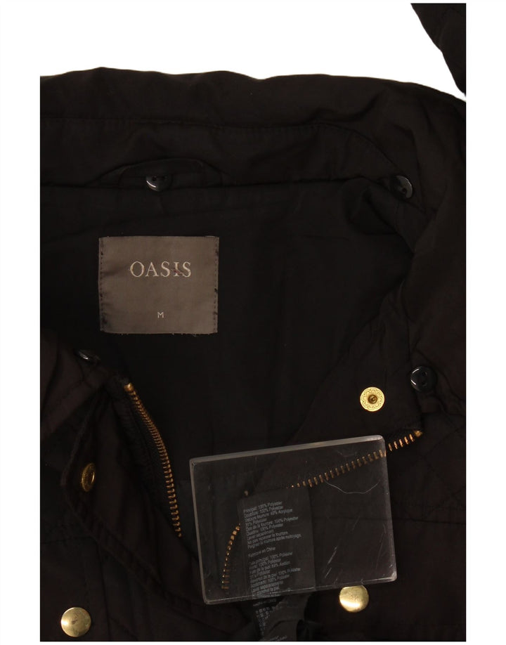 Chaqueta acolchada Oasis para mujer UK 44 Mediana Poliéster negro