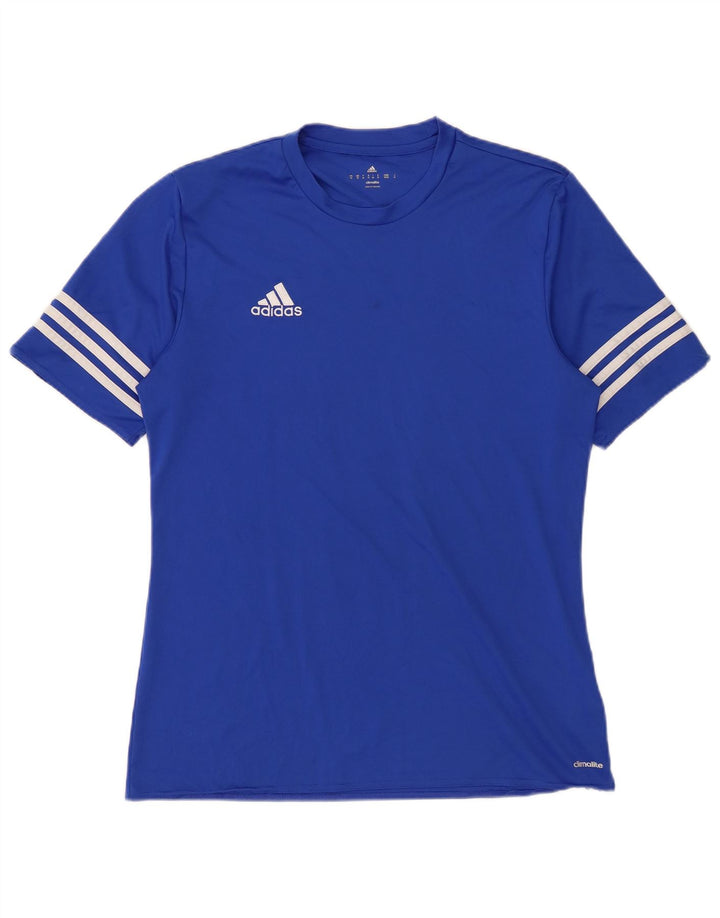 Adidas Hombre Climalite Camiseta Top Poliéster Azul Medio
