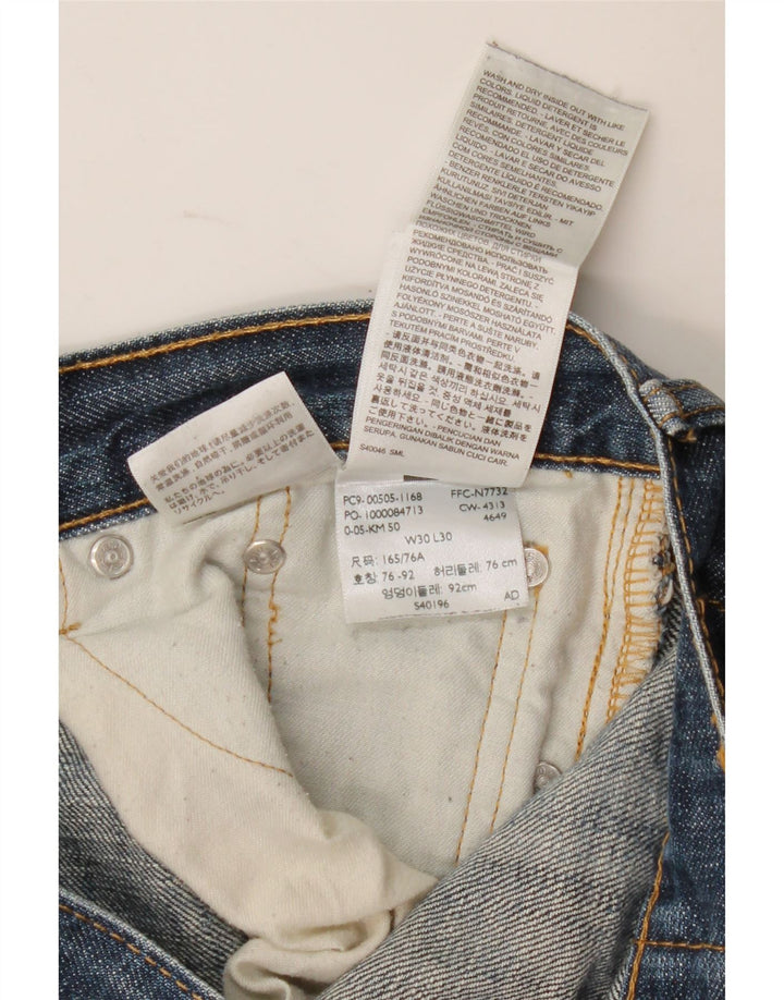 Vaqueros Levi's Mujer Rectos W30 L30 Azul Marino Algodón