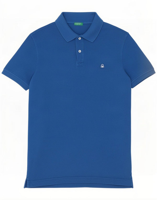 Benetton Polo para hombre azul pequeño