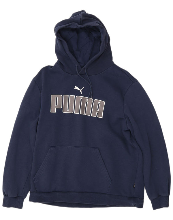 PUMA Sudadera con capucha gráfica para mujer Reino Unido 16 Grande Azul marino