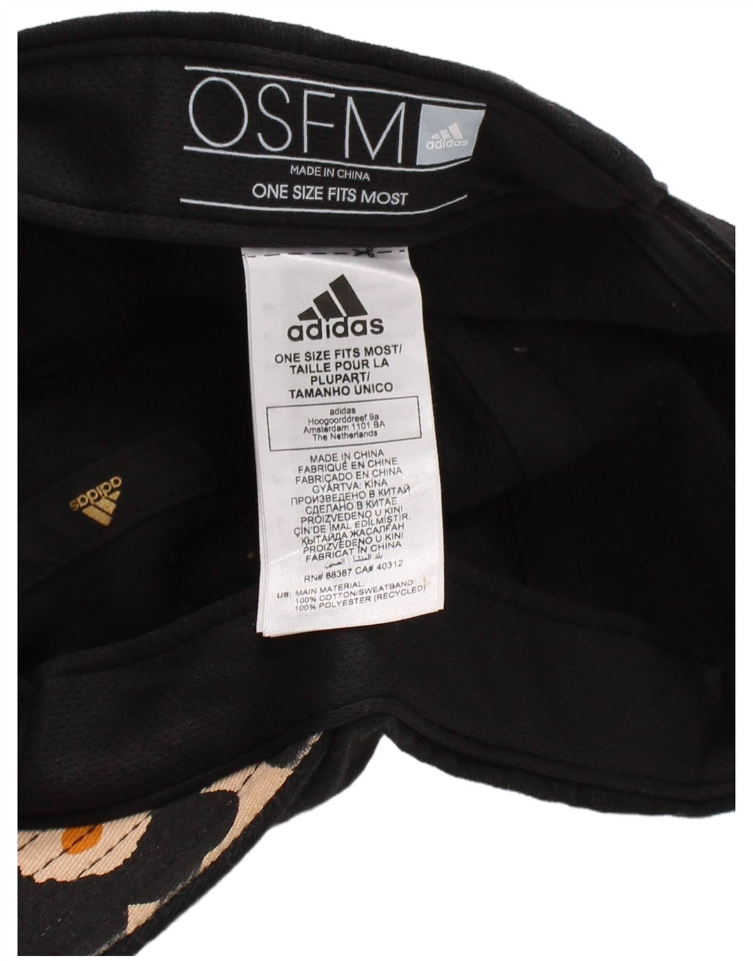 Gorra De Béisbol Adidas Mujer Talla Única Algodón Negro
