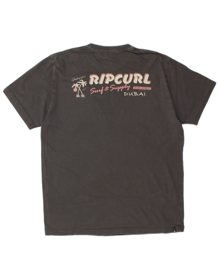 RIP CURL Camiseta gráfica de ajuste estándar para hombre, talla pequeña, gris