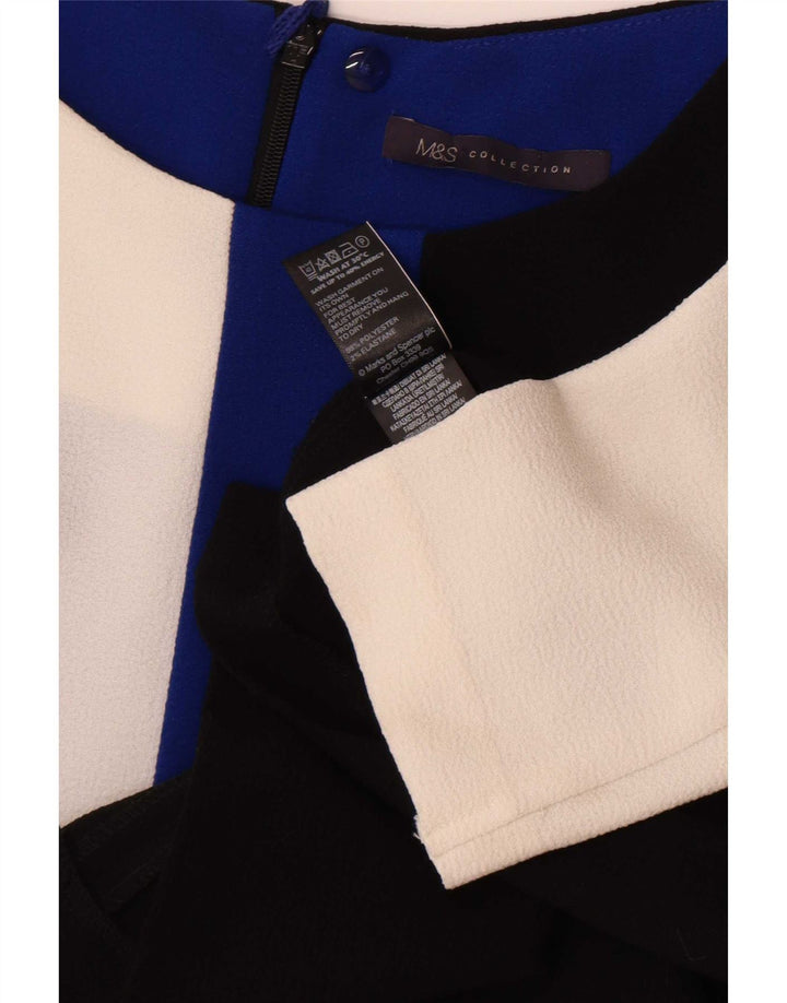 Marks & Spencer Vestido recto para mujer UK 40 Mediano Bloque de color negro