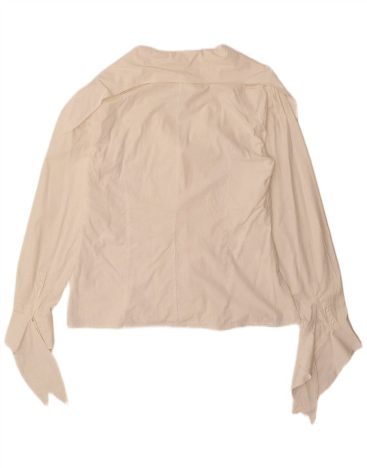 Blusa tipo camisa para mujer Intrend UK 44 Algodón blanco mediano