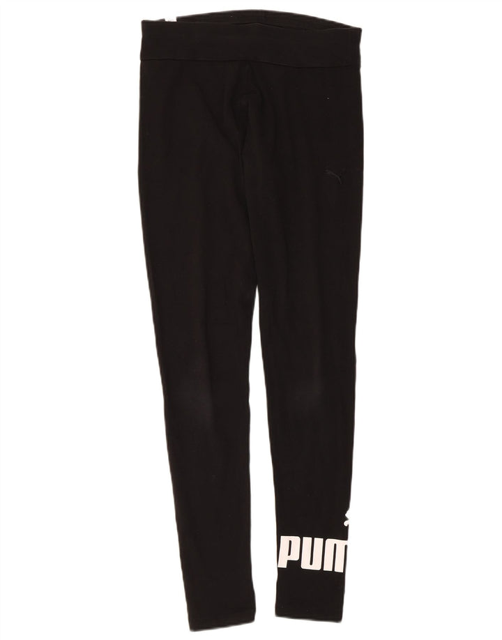 Puma Leggings gráficos para mujer UK 12 Mediano Negro Algodón