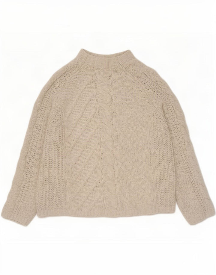 Marks & Spencer Suéter con Cuello Alto para Mujer UK 44 Medium Beige