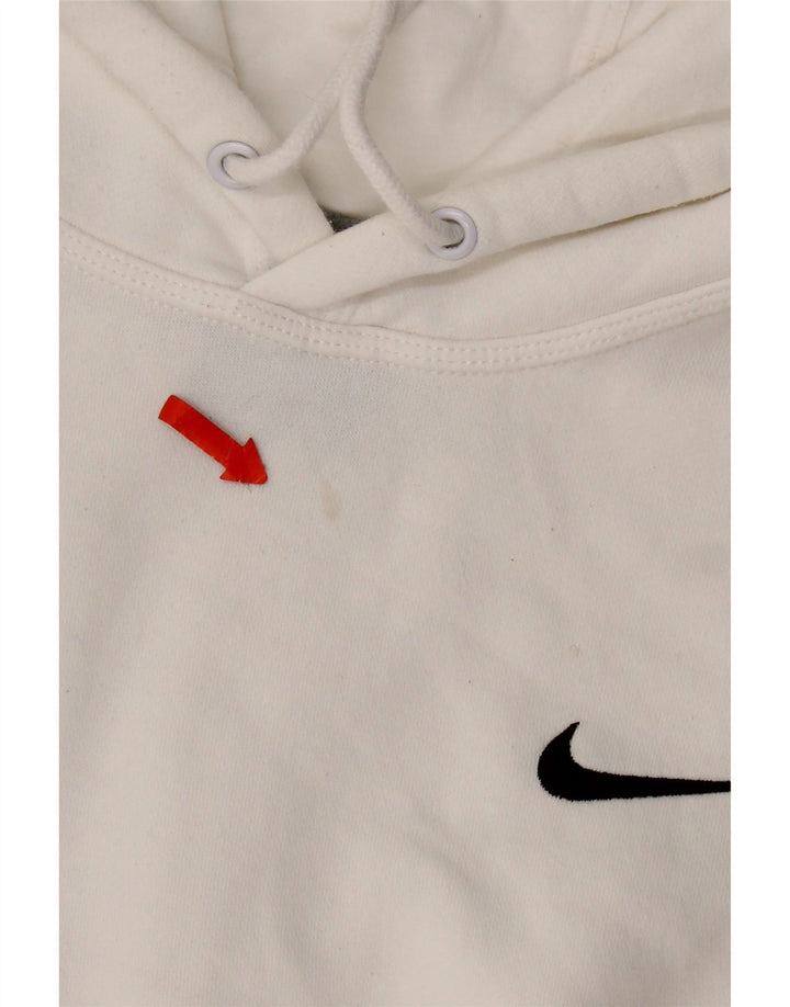 Nike - Sudadera con capucha para hombre, talla pequeña, algodón blanco