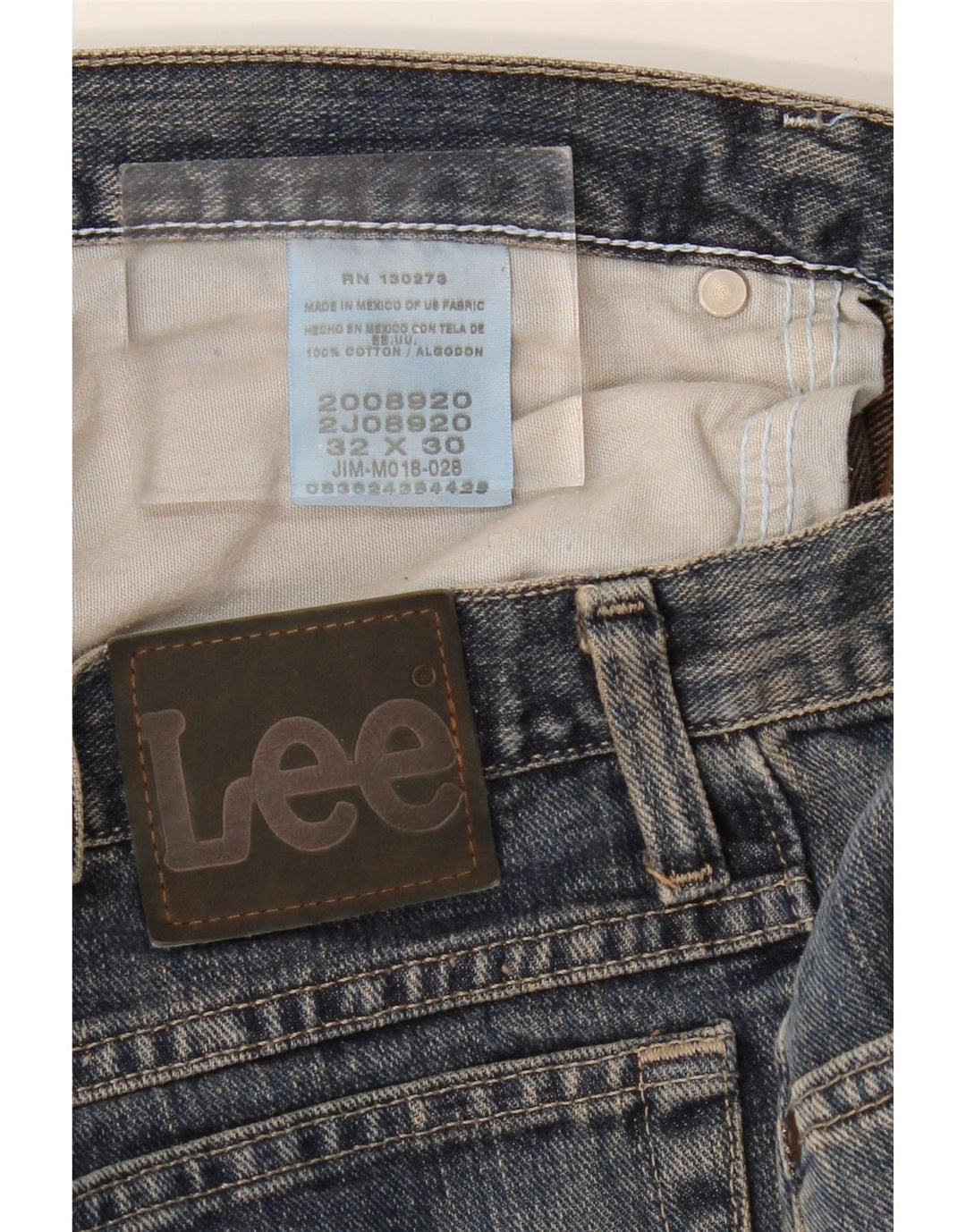 LEE Vaqueros rectos de corte regular para hombre W32 L30 Algodón azul
