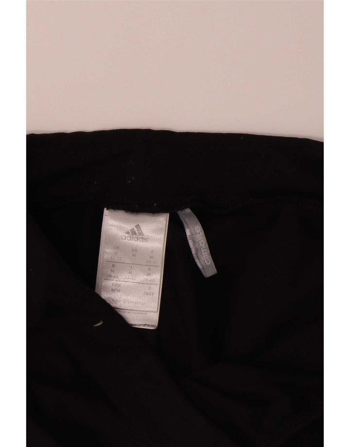 Adidas Mujer Climalite Capri Leggings Reino Unido 12/14 Mediano Negro Poliéster