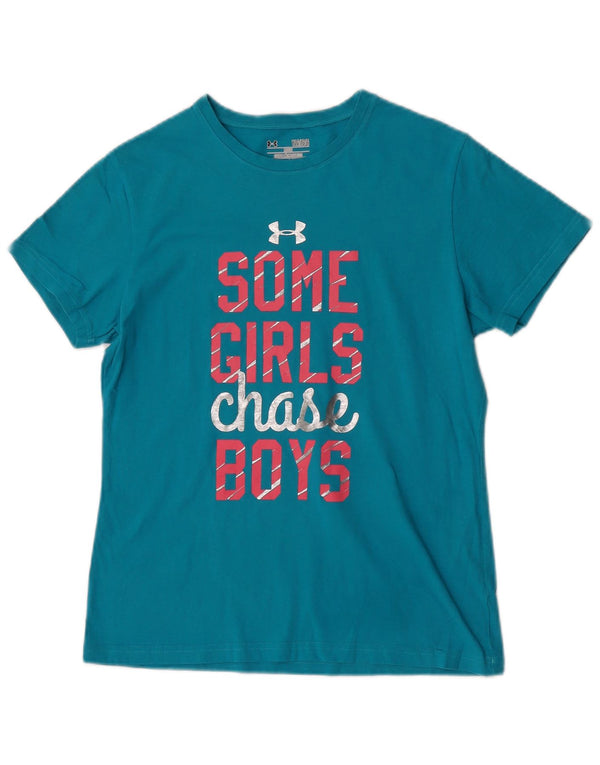 Under Armour Camiseta gráfica para niña 11-12 años Grande Turquesa