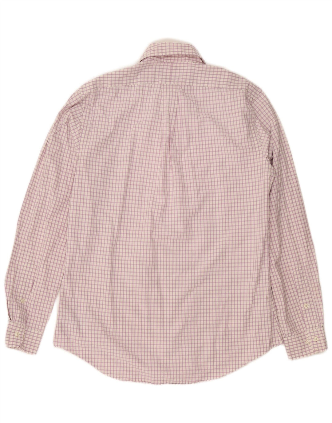 POLO RALPH LAUREN Camisa de ajuste personalizado para hombre Talla 39 15 1/2 Cuadro morado mediano