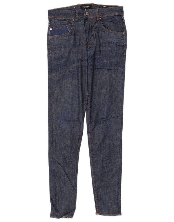 Guess Hombre Charlie Slim Jeans W29 L31 Algodón Azul Marino