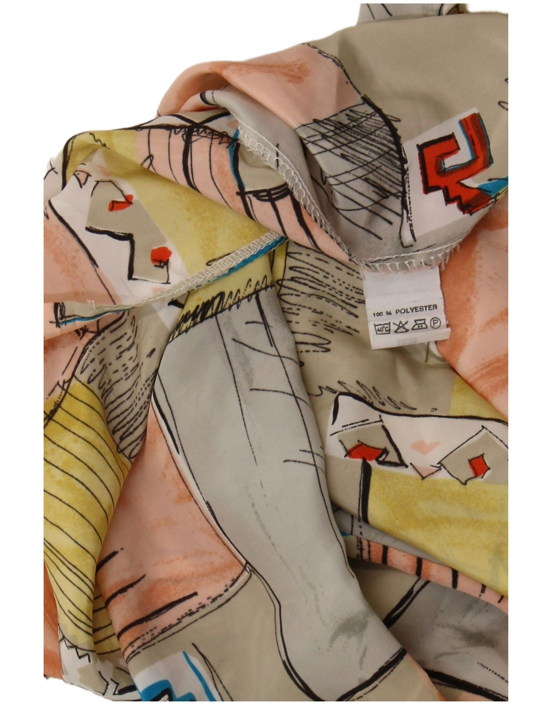 VINTAGE Womens Shirt Blouse UK 16 Large Multicoloured Patchwork