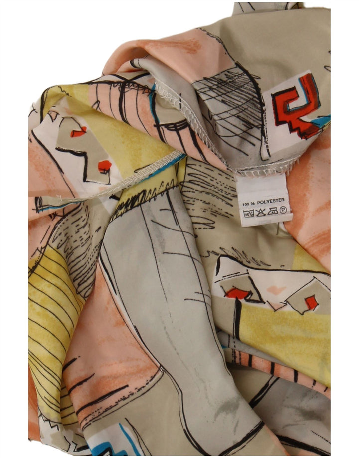 VINTAGE Womens Shirt Blouse UK 16 Large Multicoloured Patchwork